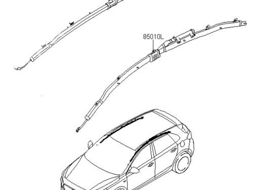 Used Right curtain airbag Right curtain airbag 39536230 39536230