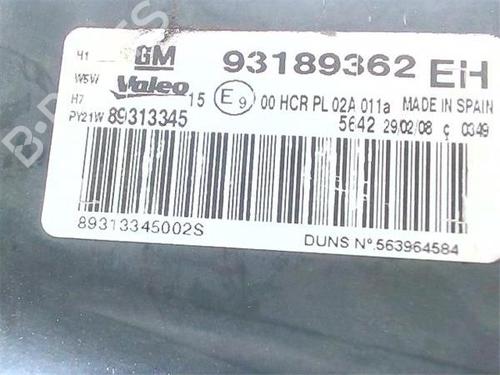 Right headlight OPEL CORSA D Hatchback Van (S07) 1.3 CDTI (L08) | BP38399624C29  - Image 5
