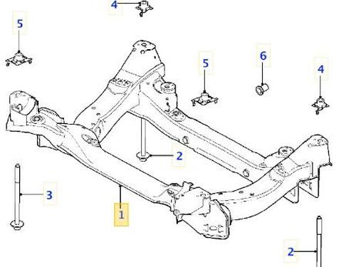subframe-jaguar-xf-i-x250-2008-2009-2010-2011-2012-2013-2014-2015-38389436 main image