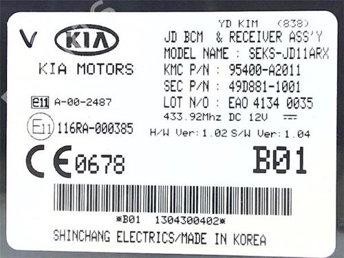 Electronic module KIA CEED Sportswagon (CD) 1.6 | BP38399613M83 - Image 3