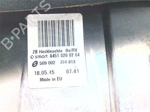 Right taillight SMART FORTWO Coupe (451) 1.0 (451.331, 451.380) | BP38383687C35 - Image 3