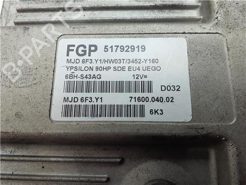 Control unit LANCIA YPSILON (843_) 1.3 D Multijet (843.AXE11, 843.AXE1A) | BP38368072M11 - Image 2