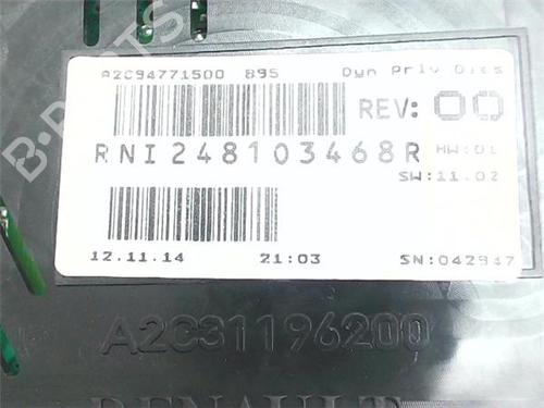 Instrument cluster RENAULT MEGANE IV Saloon 1.5 dCi 90 (LVA1) | BP38355154C47 - Image 5