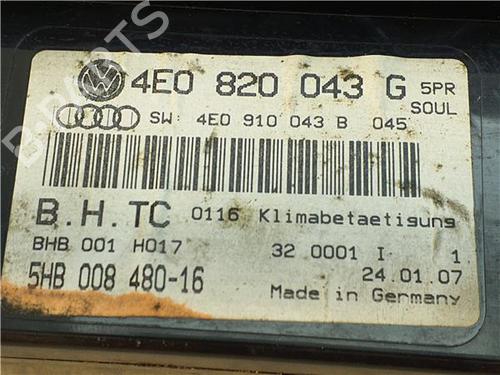 Climate control AUDI A8 D3 (4E2, 4E8) S8 quattro | BP40085749I5 - Image 3
