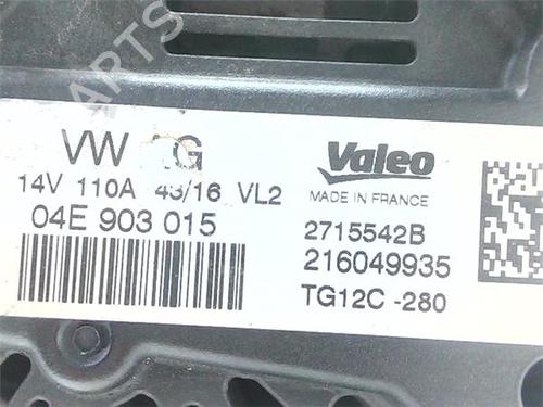 Alternator SKODA RAPID Spaceback (NH1) 1.2 TSI | BP38380499M7 - Image 3