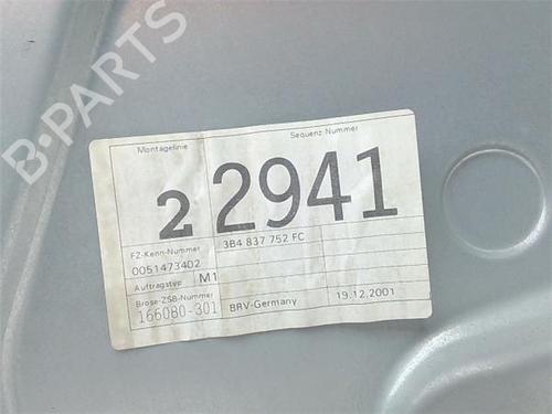 Front right window mechanism VW PASSAT B5.5 (3B3) 1.9 TDI | BP38351094C23 - Image 3