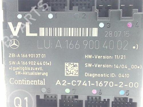 Comfort control module MERCEDES-BENZ A-CLASS (W176) A 180 CDI / d (176.012) | BP38367684M56 - Image 5
