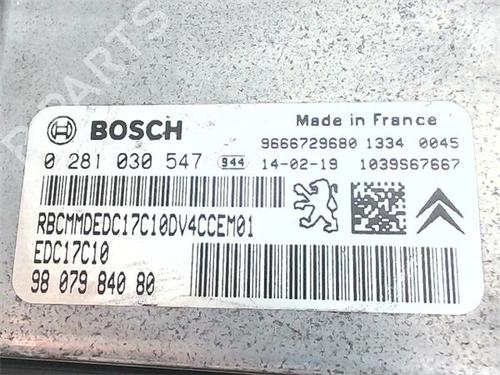 Control unit CITROËN C3 II (SC_) 1.4 HDi 70 (SC8HZC, SC8HR0, SC8HP4) | BP39962195M11 - Image 2