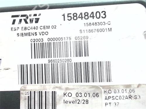 ABS pump PEUGEOT 407 Coupe (6C_) 2.7 HDi | BP38383447M43 - Image 2