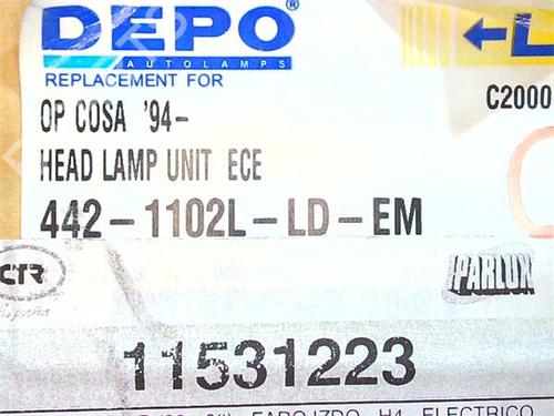 Used Left headlight Left headlight 38399333 38399333