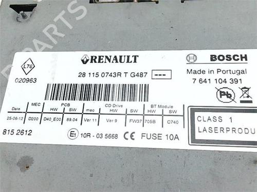 Radio RENAULT FLUENCE (L3_) 1.5 dCi (L30S) | BP38373783E6 - Image 2