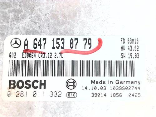 Control unit MERCEDES-BENZ E-CLASS (W211) E 270 CDI (211.016) | BP38373822M11 - Image 3