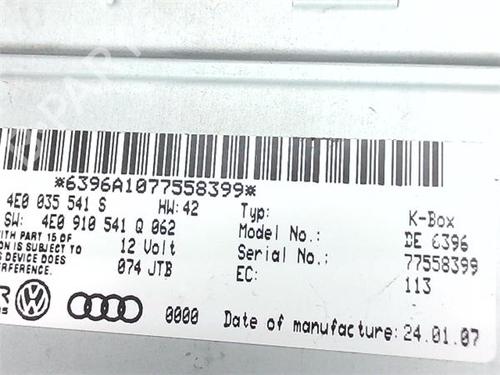Radio AUDI A8 D3 (4E2, 4E8) S8 quattro | BP40085743E6 - Image 5