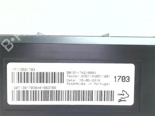 Electronic module OPEL ZAFIRA TOURER C (P12) 1.6 CDTI (75) | BP38379269M83 - Image 4