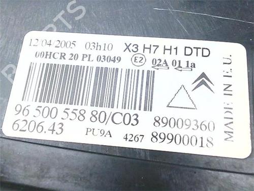 Right headlight CITROËN C5 II (RC_) 1.6 HDi (RC8HZB) | BP39434890C29 - Image 3