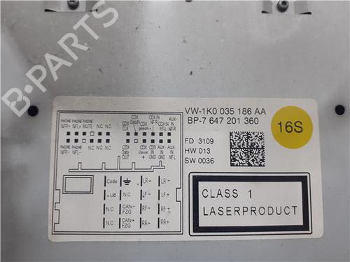 Radio VW PASSAT B6 Variant (3C5) 2.0 TDI | BP38363834E6 - Image 2