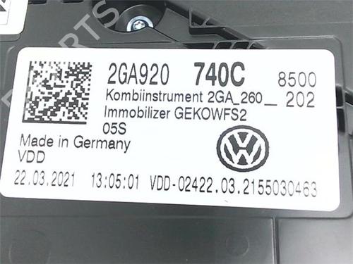 Instrument cluster VW T-ROC (A11, D11) 1.5 TSI | BP38394575C47 - Image 2