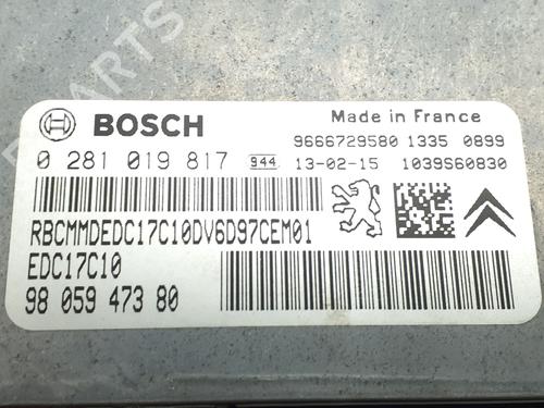 Control unit PEUGEOT PARTNER Box Body/MPV 1.6 HDi | BP38401104M11 - Image 5