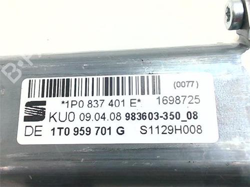 Left front window motor SEAT LEON (1P1) 1.9 TDI | BP38439950E21 - Image 2