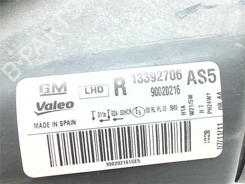 Right headlight OPEL CORSA D Hatchback Van (S07) 1.2 (L08) | BP38389210C29 - Image 6