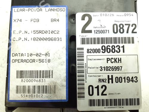 Electronic module RENAULT LAGUNA II (BG0/1_) 1.9 dCi | BP39987626M83 - Image 6