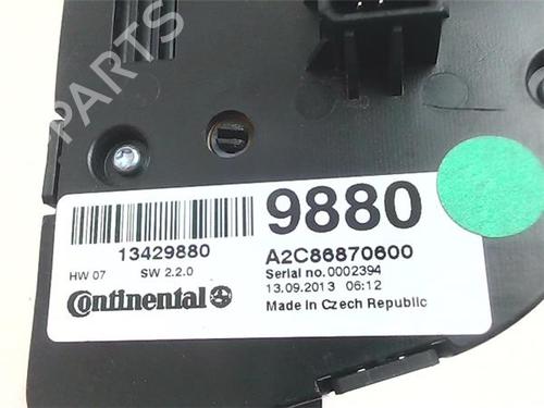 Climate control OPEL ZAFIRA TOURER C (P12) 1.4 LPG (75) | BP38405149I5 - Image 2