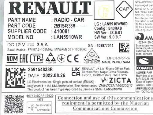 Radio DACIA DUSTER (HM_) 1.5 dCi 115 4x4 (HMAD) | BP38393813E6 - Image 2