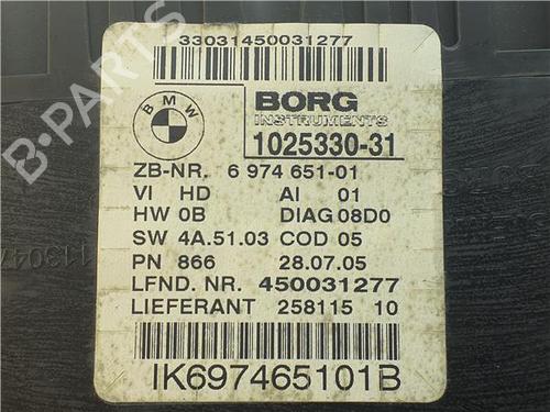 Instrument cluster BMW 3 (E90) 320 i | BP38370379C47 - Image 2