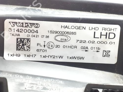 Right headlight VOLVO V40 Hatchback (525) D2 | BP38334221C29 - Image 5