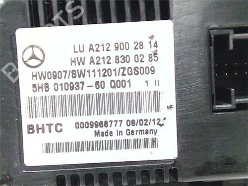Climate control MERCEDES-BENZ E-CLASS (W212) E 250 CDI / BlueTEC (212.003, 212.004) | BP38382369I5 - Image 5
