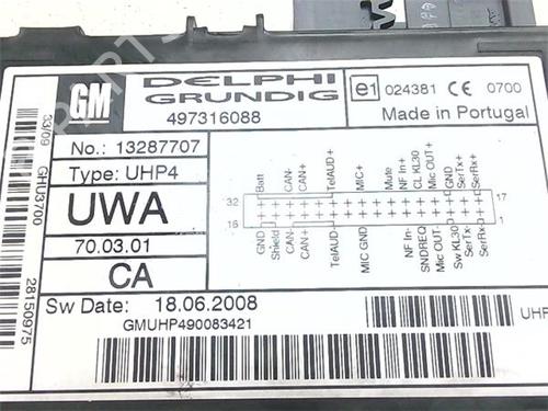 Control unit OPEL ASTRA H Saloon (A04) 1.7 CDTi (L69) | BP38380968M11 - Image 2