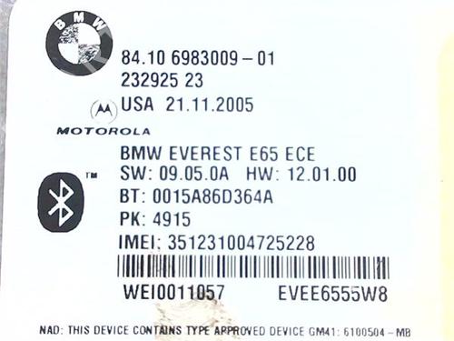 Electronic module BMW 7 (E65, E66, E67) 735 i, Li | BP40020586M83 - Image 2