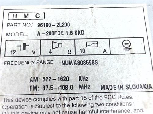 Radio HYUNDAI i30 (FD) 1.6 CRDi | BP38373484E6 - Image 3