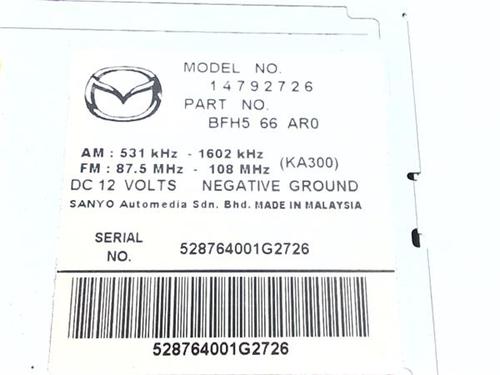 Radio MAZDA 3 Saloon (BL) 1.6 MZR CD (BL14) | BP38378472E6 - Image 2