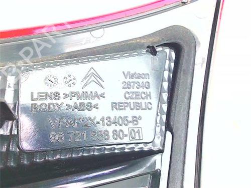 Left tailgate light CITROËN C4 II (NC_) 1.2 THP 130 (NCHNYM, NCHNYT) | BP39956268C79 - Image 2