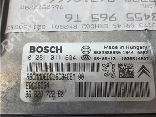 Control unit PEUGEOT 307 Break (3E) 1.6 HDi 110 | BP38367306M11 - Image 2