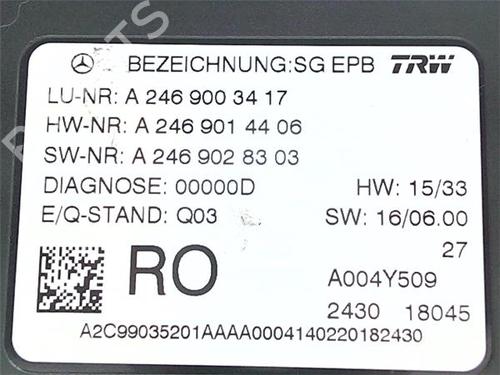 Electronic module MERCEDES-BENZ CLA Coupe (C117) CLA 200 CDI / d (117.308) | BP38395773M83 - Image 4