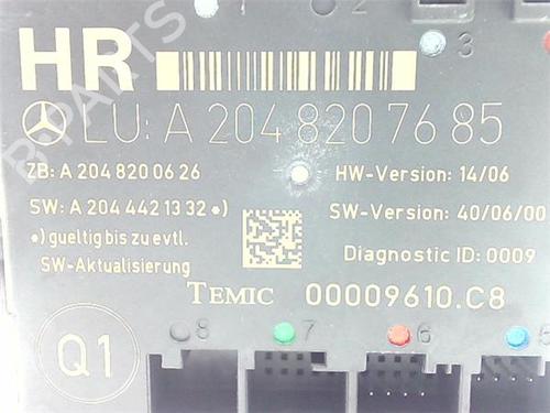Control unit MERCEDES-BENZ C-CLASS (W204) C 220 CDI (204.008) | BP38386518M11 - Image 3