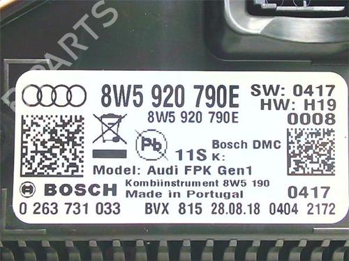 Used Instrument cluster Instrument cluster AUDI Q5 (FYB, FYG) 2.0 TDI quattro (190 hp) 38398518 38398518