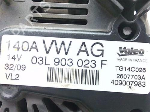 Alternator VW GOLF VI (5K1) 1.6 TDI | BP38374452M7 - Image 2