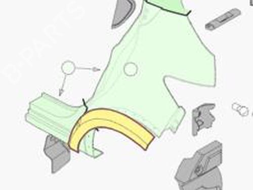 rear-left-wheel-arch-trim-dacia-sandero-iii-2021-38384034 main image