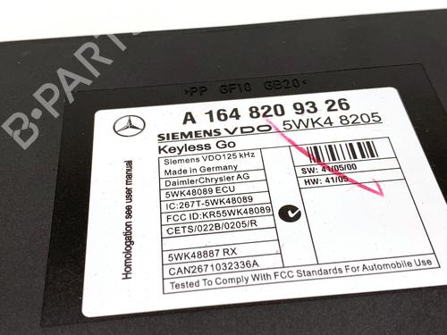 Electronic module MERCEDES-BENZ GL-CLASS (X164) GL 320 CDI 4-matic (164.822) | BP39336698M83 - Image 4