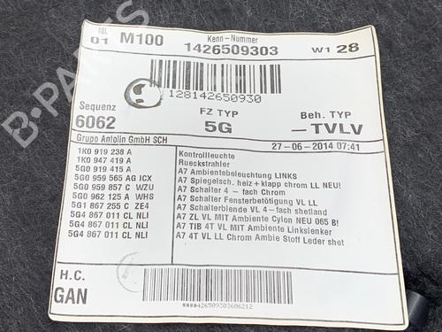 Front left panel VW GOLF VII Variant (BA5, BV5) 2.0 TDI | BP39298044C58 - Image 5