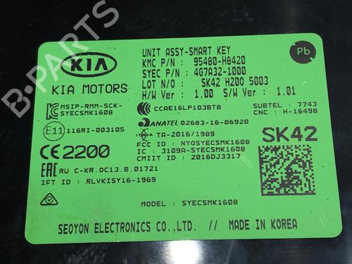 Electronic module KIA RIO IV (YB, SC, FB) 1.2 CVVT | BP39285553M83 - Image 4