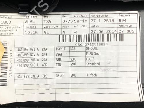 Front left panel AUDI A6 C7 Avant (4G5, 4GD) 2.0 TDI | BP39345647C58 - Image 5