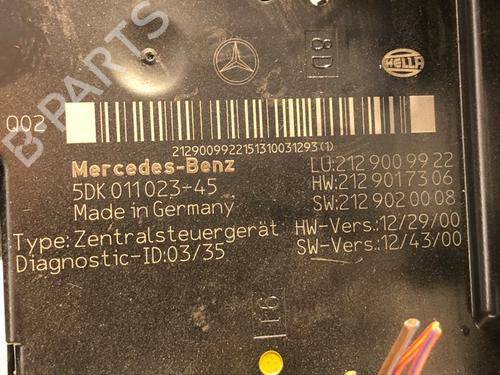 Fuse box MERCEDES-BENZ E-CLASS (W212) E 250 CDI / BlueTEC 4-matic (212.082, 212.097) | BP39291123E1 - Image 5