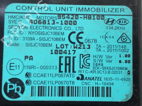Elektronisk modul KIA STONIC (YB) 1.0 T-GDi | BP39276302M83 - Image 4