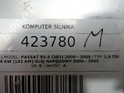 Engine control unit (ECU) VW PASSAT B5.5 (3B3) 1.9 TDI | BP39269049M57 - Image 7