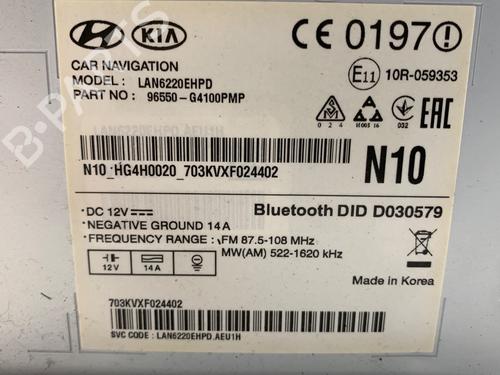 Radio HYUNDAI i30 (PDE, PD, PDEN) 1.0 T-GDI | BP39370896E6  - Image 6