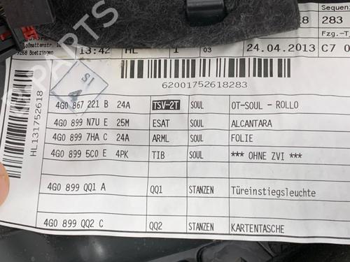 Rear left panel AUDI A6 C7 Avant (4G5, 4GD) 2.0 TDI | BP39361773C60 - Image 8
